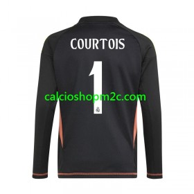 Real Madrid Thibaut Courtois 1 Portiere Maglia Trasferta 2024/2025 Manica Corta